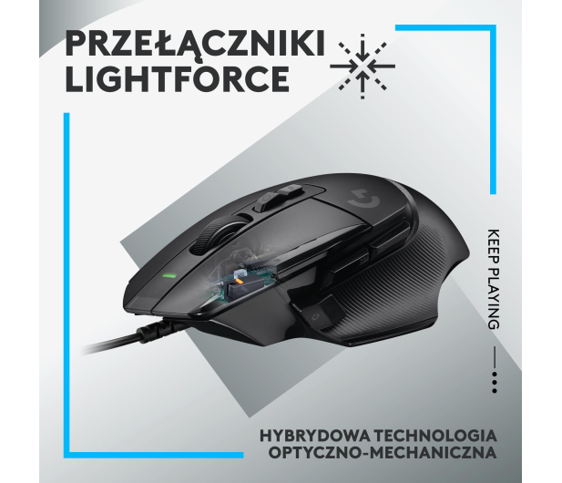 LOGITECH G502 X Czarna - 1066490 - zdjęcie 11